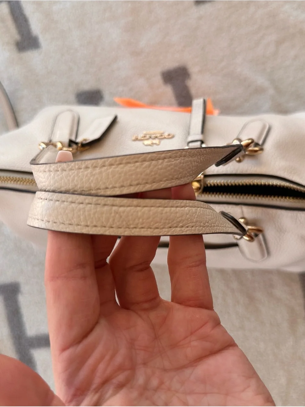 Cream Coach Ally Satchel